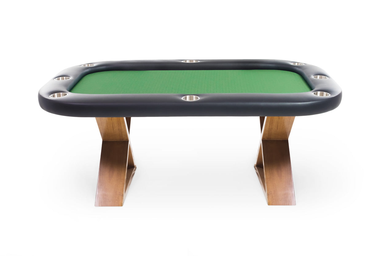 BBO The Helmsley Poker Table with Dining Top by BBO Poker Tables—green felt & sturdy build.
