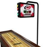 NHL Holland Bar Stool Carolina Hurricanes 12' Shuffleboard Table w/ Scoreboard