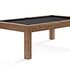 Brunswick Billiards Sanibel 7' Slate Pool Table in Rustic Dark Brown with black felt shown.