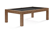 Brunswick Billiards Sanibel 7' Slate Pool Table in Rustic Dark Brown with black felt shown.