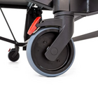 Close-up of a large caster wheel on the Kettler Sedona Outdoor Table Tennis Table.