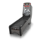 Pinball machine with digital display on a white background