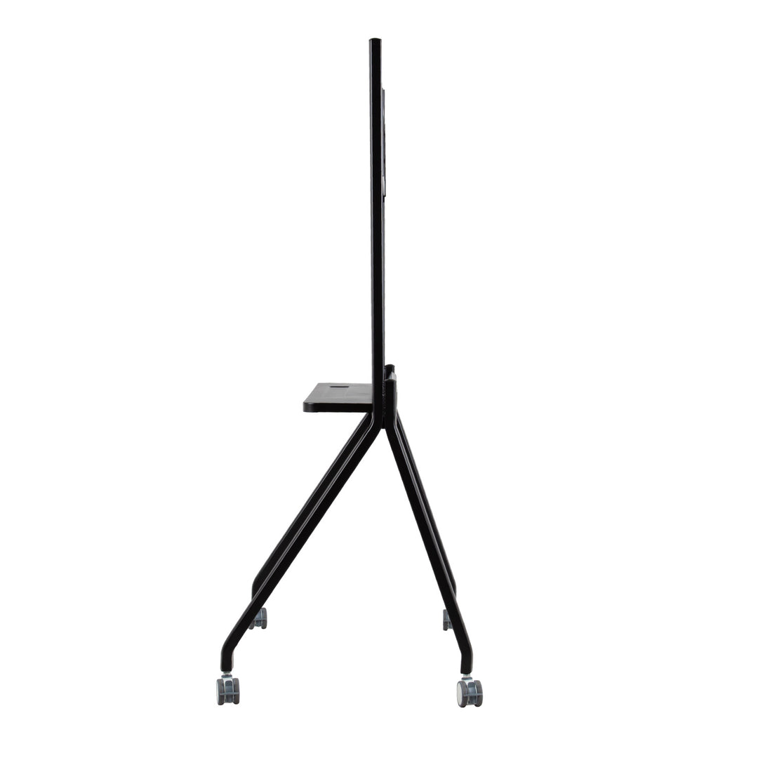Black adjustable stand on a white background