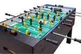 The Tornado Sport II Foosball Table features yellow and black players on a green field.