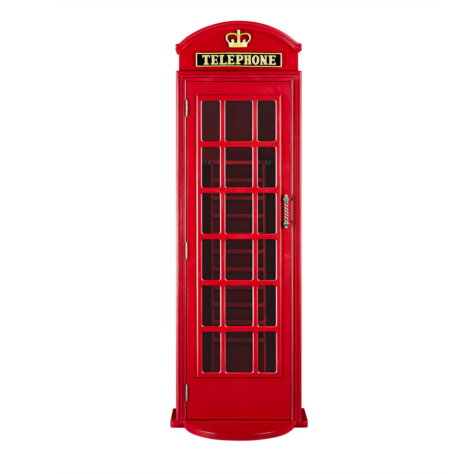 RAM Game Room Old English Telephone Booth Cue Holder adds classic style to your game room.