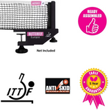 Butterfly Centrefold 25 table tennis net close-up showing logos and key features.