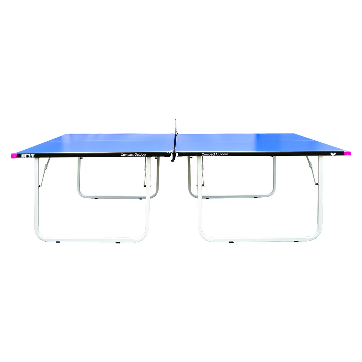 A compact outdoor table is shown in a white background, showcasing its sleek design and functionality, perfect for small spaces.