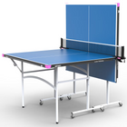 A vibrant Butterfly Junior Rollaway Table Tennis Table in blue 