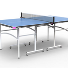 A vibrant Butterfly Junior Rollaway Table Tennis Table in blue 