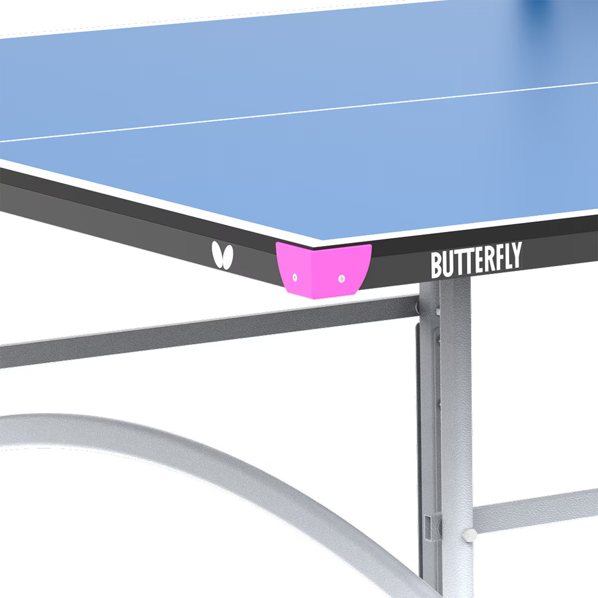 A vibrant Butterfly Junior Rollaway Table Tennis Table in blue 