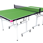 A vibrant Butterfly Junior Rollaway Table Tennis Table in green