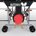 Legs with wheels with butterfly branding