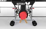 Legs with wheels with butterfly branding