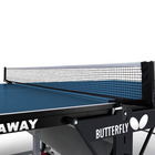 Butterfly Playback 19 Blue Table by Butterfly with net, wheels, steel frame, and playback feature.