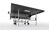 Butterfly Playback 19 Blue Table by Butterfly with net, wheels, steel frame, and playback feature.