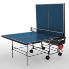 Butterfly Playback 19 Blue Table by Butterfly with net, wheels, steel frame, and playback feature.