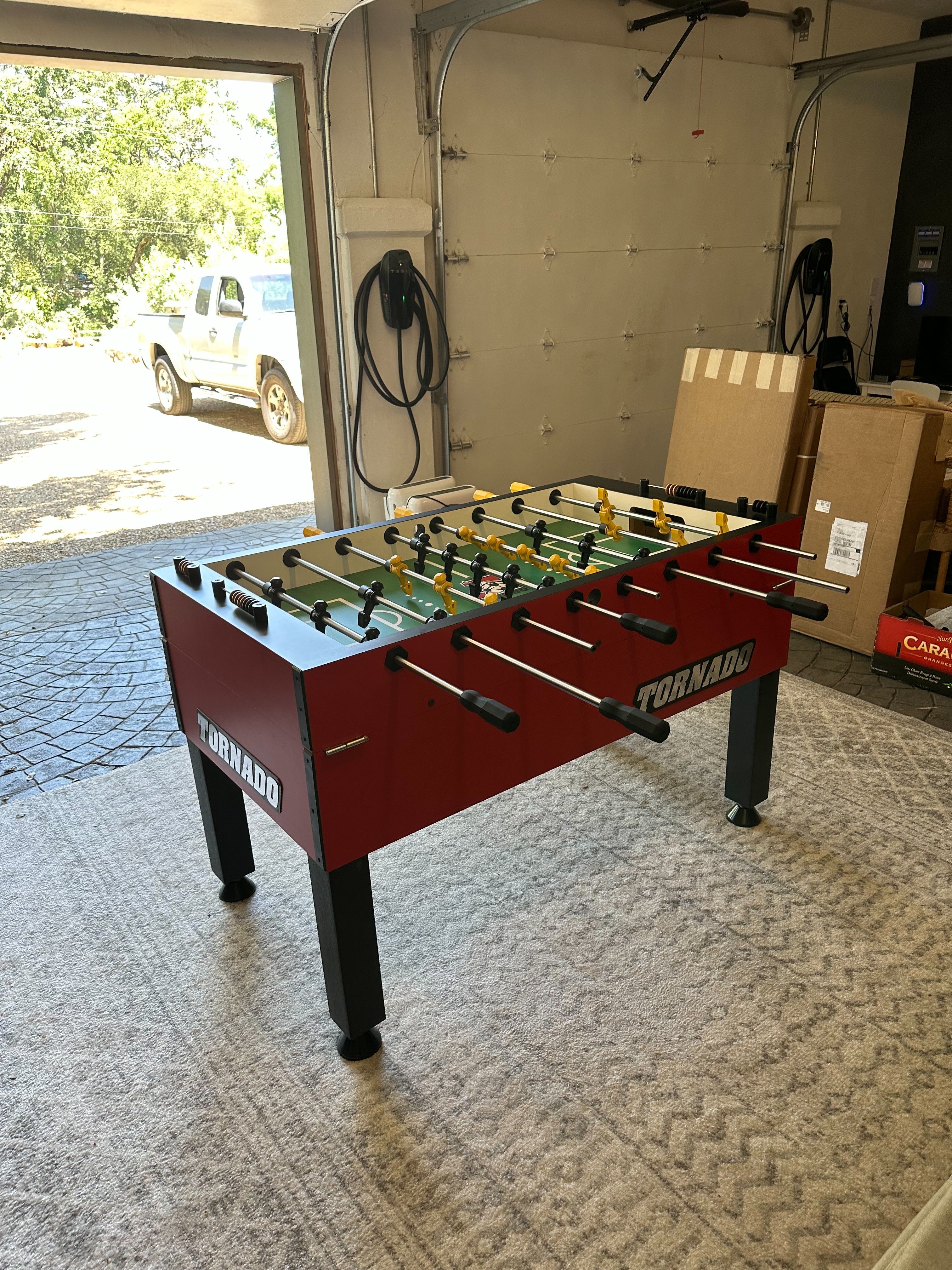 Tornado T-3000 Competition Foosball Table in Crimson Red