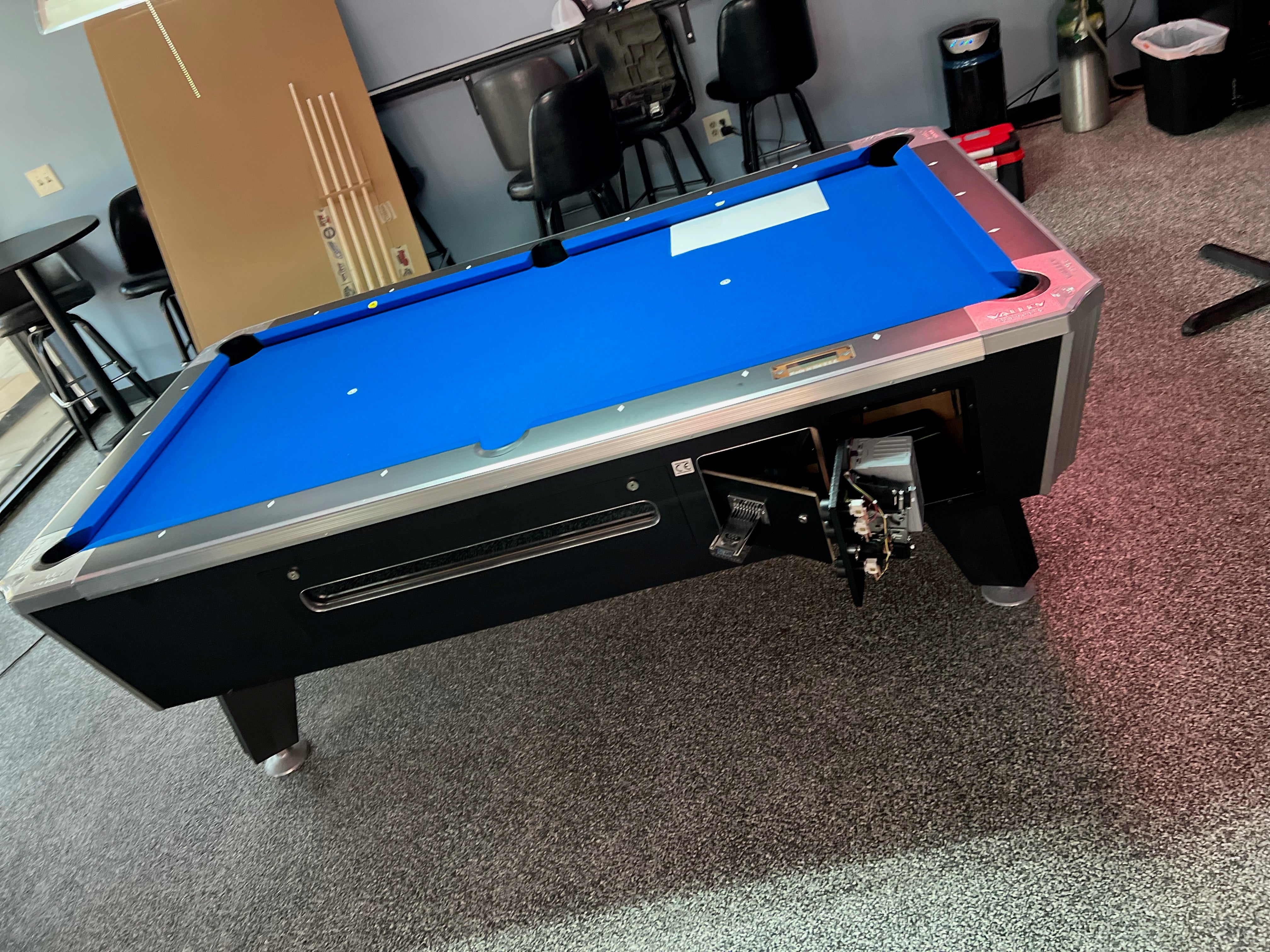 Valley Panther ZD 11X LED Coin Operated Pool Table Installation