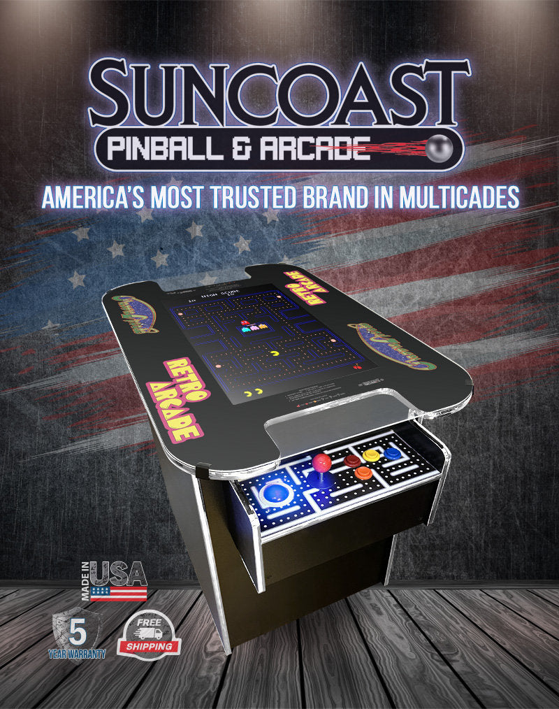 Suncoast Arcade XL Cocktail Arcade 24" Screen - 412 Games