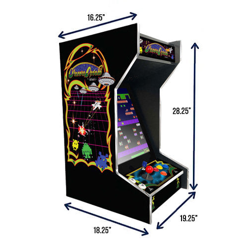 Suncoast Arcade Tabletop Black Classic Arcade Machine - Lit Marquee - 412 Games