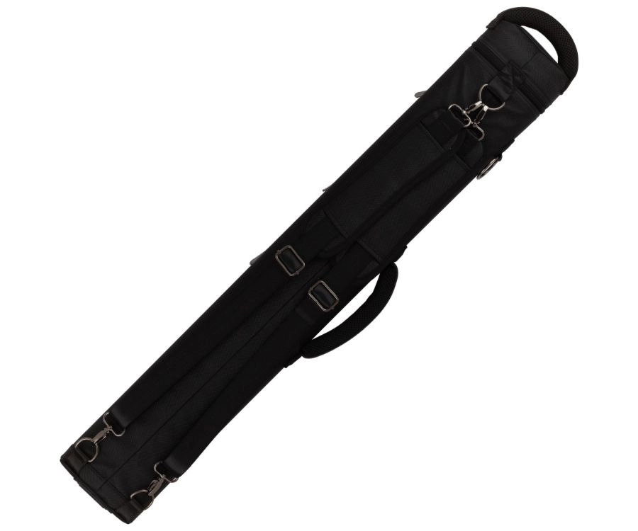black cue case on a white background
