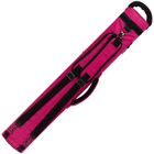 A bright pink and black sports equipment case shown diagonally on a plain white background.