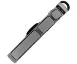 Gray and black tool belt on a white background