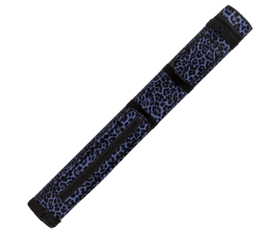 Black and blue patterned belt on a white background