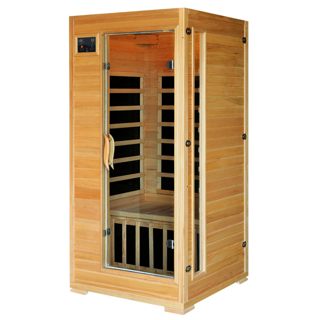 Blue Wave Buena Vista 1-2 Person Hemlock Infrared Sauna w/ 4 Carbon Heaters