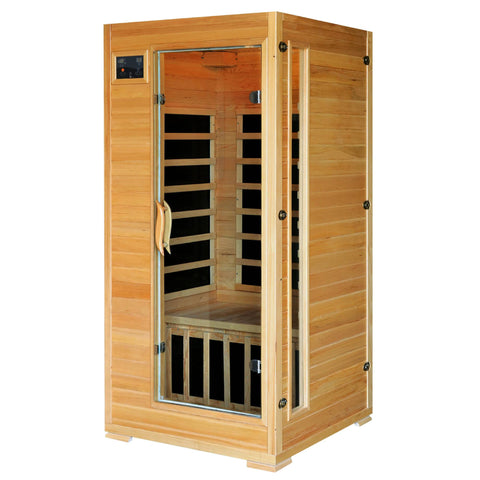 Blue Wave Buena Vista 1-2 Person Hemlock Infrared Sauna w/ 4 Carbon Heaters