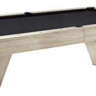 American Heritage Billiards Annex 8' table in Natural Ash features black felt and geometric legs.