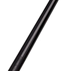 Close-up of Lucasi Pro Series Ebony Cue Butt with leather grip on a white background.