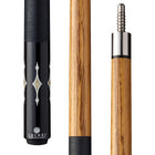 Lucasi Pro Series cue features a zebrawood cue butt and decorative inlays.