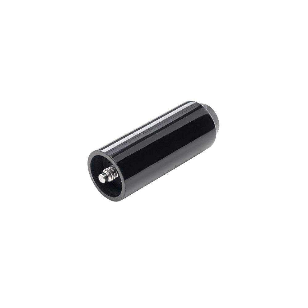 Black cue extender on a white background