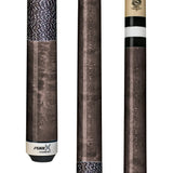Pure X Grey Stained Birdseye Cue with Black/White Linen Wrap