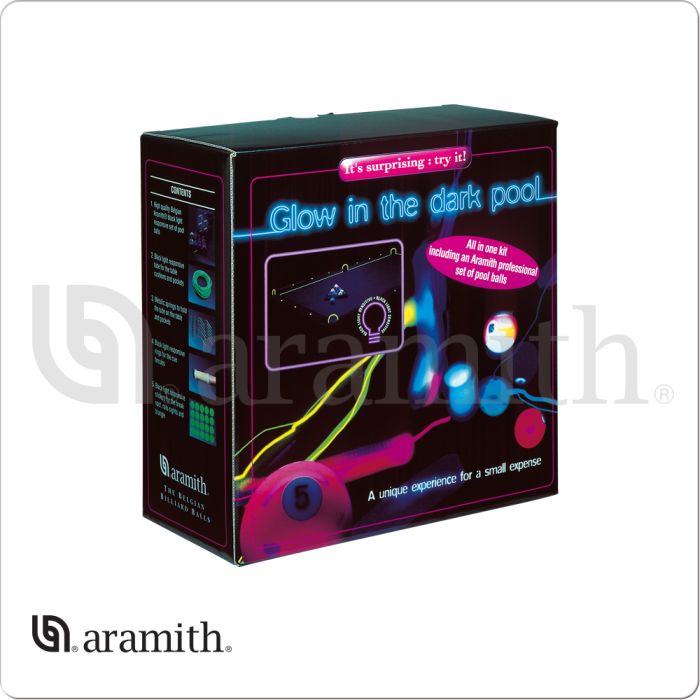 Aramith BBNEO Glow in the Dark Ball Set adds neon flair to your black light pool games.