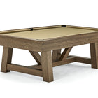 Brunswick Billiards Botanic 8' Pool Table with beige surface, ideal for rustic game rooms.