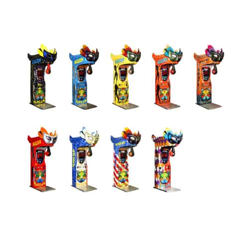 Ten Kalkomat Boxer Mask Boxing Games with fun designs, ideal for amusement parks.