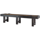 American Heritage Billiards Bristol 14' Shuffleboard Table in Charcoal, isolated on white.