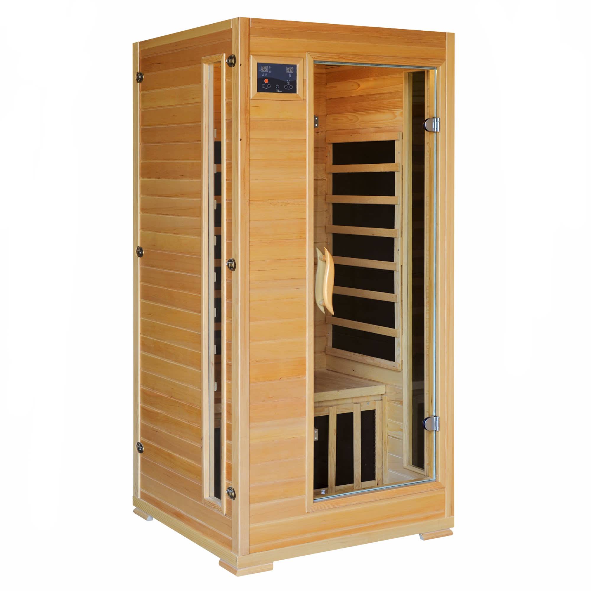 Blue Wave Buena Vista 1-2 Person Hemlock Infrared Sauna w/ 4 Carbon Heaters
