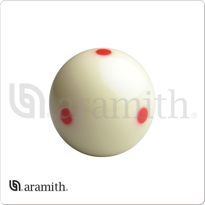 Aramith Super Aramith Pro Cup 2 1/4-in. cue ball with red dots
