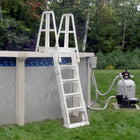 Blue Wave Premium A-Frame Above Ground Pool Ladder - White