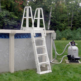 Blue Wave Premium A-Frame Above Ground Pool Ladder - White