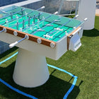 Kettler FAS Ciclope White Outdoor Foosball Table with cover & balls for outdoor fun.