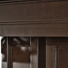 Close-up of a Brunswick Billiards OAKLAND II 8' Pool Table corner pocket with leather netting.