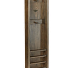 Brunswick Heritage Wall Rack by Brunswick Billiards in coffee finish, shown against white background.