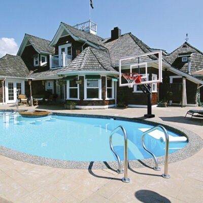 First Team HydroChamp Select Poolside Basketball Goal