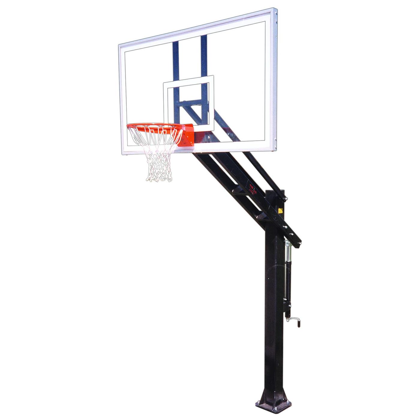 First Team Titan Excel In Ground Adjustable Basketball Goal