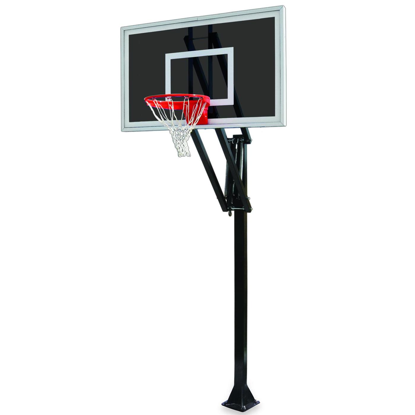 First Team Vector III In Ground Adjustable Basketball Goal