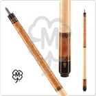 Pool cue with a brand logo on a white background
